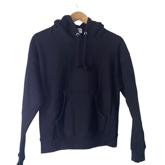 Champion Sweatshirt Women Small Reverse Weave Black Hoodie * - Picture 1 of 4